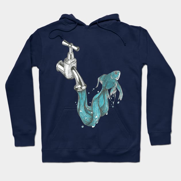 Tap fish Hoodie by Créa'RiBo